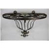 Image 1 : WROUGHT IRON DECORATIVE WALL HANGING SHELF
