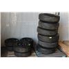 Image 1 : 2 PALLETS OF USED TIRES 60-80% TREAD LIFE