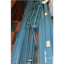 LARGE SECTION OF BLUE PALLET RACKING