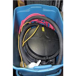 COMMERCIAL VACUUM W HEPA FILTER AND EXTENSION CORD