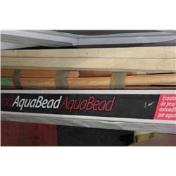 STACK OF METAL PIPING/ TRIMS/ WOOD ETC