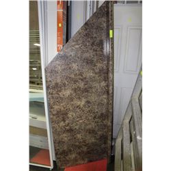 FAUX GRANITE CORNER COUTERTOP
