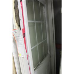 METAL DOOR WITH WINDOW AND FRAME