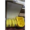 Image 1 : YELLOW MOP BUCKET SOLD W DIESEL CANS AND