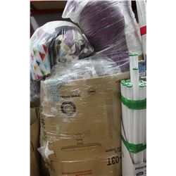 PALLET OF SHOWHOME BEDDING AND PILLOWS ON CHOICE
