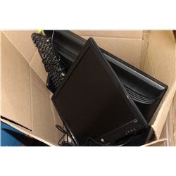 BOX WITH CD STEREO & 2 MONITORS, SURGE PROTECTOR