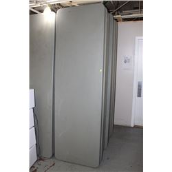 HEAVY DUTY PLASTIC 8' FOLDING TABLE