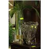Image 1 : 2 SHOWHOME GLASS VASES - ONE WITH ARTIFICIAL