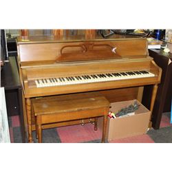 SCHUBERT PIANO WITH PIANO BENCH