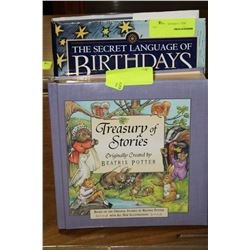2 HARDCOVER BOOKS TREASURY OF STORIES AND