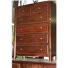 Image 1 : WOOD 6 DRAWER CHEST OF DRAWERS