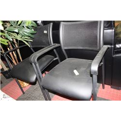 PAIR OF SHOWHOME MESHBACK CLIENT CHAIRS