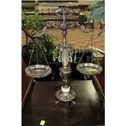 BRASS & CRYSTAL DECORATIVE SCALE