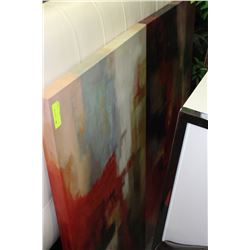 PAIR OFSHOWHOME ABSTRACT CANVAS PICTURES