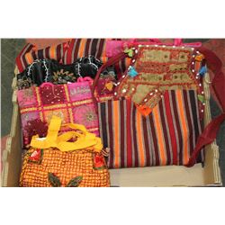 LARGE FLAT OF PURSES MADE IN INDIA ON CHOICE