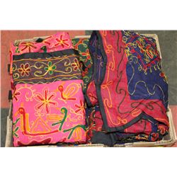 LARGE FLAT OF PURSES MADE IN INDIA ON CHOICE