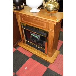 OAK ELECTRIC FIREPLACE