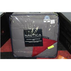TWIN SIZE NAUTICA REVERSIBLE COMFORTER SET