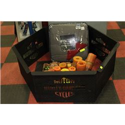 LARGE METAL 6-SIDED HARLEY DAVIDSON FIREPIT