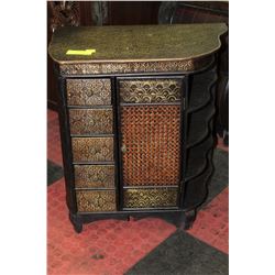5 DRAWER 1 DOOR DECORATIVE NIGHT STAND