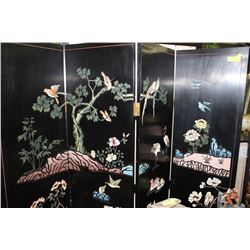 SOLID WOOD DECORATIVE ASIAN ROOM DIVIDER -