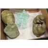 Image 1 : BOX W/ GLASS INUIT INUKSHUK & INUIT STONE