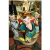 Image 1 : LARGE CERAMIC HAND PAINTED ASIAN "3 BOYS HOLDING
