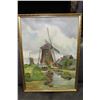 Image 1 : H.M.HOITINGH ESTATE OIL ON CANVAS WINDMILL SCENE