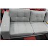 Image 2 : LIGHT BLUE FABRIC APARTMENT SIZE SECTIONAL