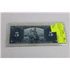 Image 1 : 1937 CANADIAN 5 DOLLAR BANKNOTE