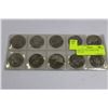 Image 1 : SHEET OF 10 KLONDIKE COINS 1970-1989