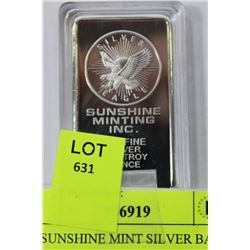 1oz. SUNSHINE MINT SILVER BAR