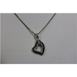 .925 - 18 IN. SILVER CHAIN W/ HEART PENDANT