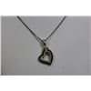 Image 1 : .925 - 18 IN. SILVER CHAIN W/ HEART PENDANT