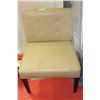 Image 1 : LIGHT BROWN LEATHER SIDE CHAIR