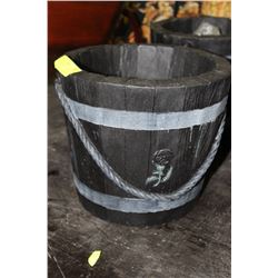 BLACK CEMENT 10" POTS