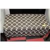 Image 1 : SHOWHOME PATTERNED STORAGE OTTOMAN