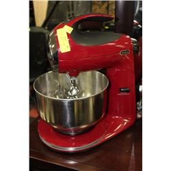 RED SUNBEAM MIXMASTER BLENDER (WORKING) - 12 SPEED