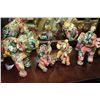 Image 1 : SET OF 4 CERAMIC COLOURFUL ELEPHANTS