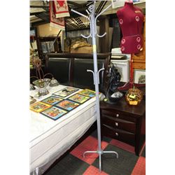 GREY METAL COAT RACK