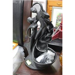 NEW BLACK PORCELAIN FOUNTAIN