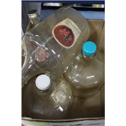 SET OF 4 OLD LIQUOR JUGS