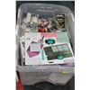 Image 1 : BOX OF MISC SCRAPBOOKING SUPPLIES