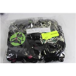 PK OF 6 GLOW IN THE DARK SAFETY GLOVES