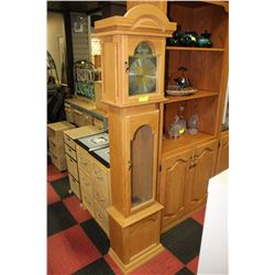 OAK GRANDMOTHER CLOCK
