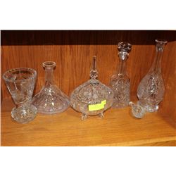 BOX OF ASSORTED CRYSTAL