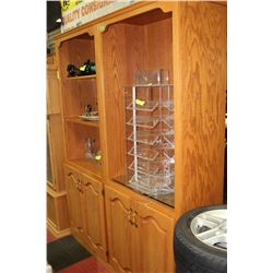 LARGE OAK WALL UNIT