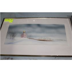 FRAMED RUSSIAN WATER COLOUR