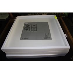 SET OF 3 SHOWHOME SHADOWBOX PICTURE FRAMES