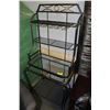 Image 1 : 3 TIERED METAL & GLASS BAKERS RACK